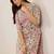 women floral printed regular thread work kurta with trousers