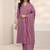 women ethnic motifs printed regular kurta with trousers & with dupatta