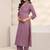 women ethnic motifs printed regular kurta with trousers & with dupatta