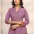 women ethnic motifs printed regular kurta with trousers & with dupatta