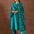 round neck gotta patti straight kurta with trousers & dupatta