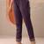 floral printed notch-neck thread work straight kurta & trousers with dupatta