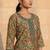 floral printed regular mirror work kurta with salwar & dupatta