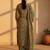 floral printed regular mirror work kurta with salwar & dupatta