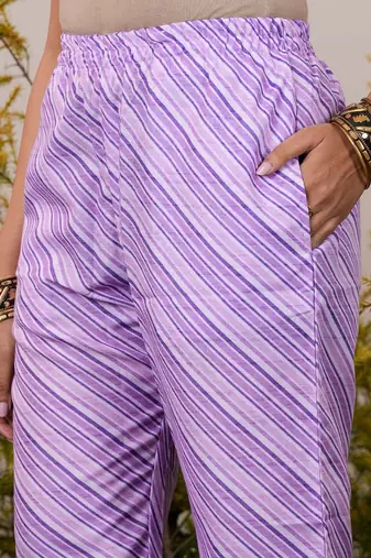 floral embroidered regular kurta with trousers & dupatta