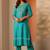 women ethnic motifs embroidered regular thread work kurta with trousers