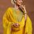 floral yoke design sequnnied straight kurta with trousers & dupatta