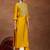 floral yoke design sequnnied straight kurta with trousers & dupatta