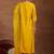 floral yoke design sequnnied straight kurta with trousers & dupatta
