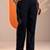 women floral embroidered regular thread work kurta with trousers