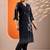 women floral embroidered regular thread work kurta with trousers