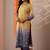 women ethnic motifs printed regular kurta with trousers & with dupatta