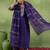 ethnic motifs yoke design sequinned straight kurta with trousers & dupatta