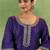 ethnic motifs yoke design sequinned straight kurta with trousers & dupatta