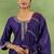 ethnic motifs yoke design sequinned straight kurta with trousers & dupatta