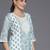 ethnic motifs printed round neck a-line kurta with salwar