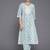 ethnic motifs printed round neck a-line kurta with salwar