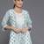 ethnic motifs printed round neck a-line kurta with salwar