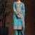 ethnic motifs printed notch neck straight kurta with trousers & dupatta