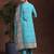 ethnic motifs printed notch neck straight kurta with trousers & dupatta