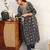 women ethnic motifs printed regular cotton blend kurta with trousers & with dupatta