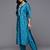ethnic motifs embroidered straight kurta with trousers & dupatta