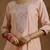 ethnic embroidered sequinned u-neck straight kurta with trouser and dupatta