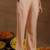 ethnic embroidered sequinned u-neck straight kurta with trouser and dupatta