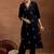 floral embroidered kurta with trouser & dupatta