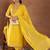 floral yoke design kurta with trouser & dupatta