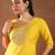 floral yoke design kurta with trouser & dupatta