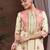 floral printed keyhole neck straight kurta with trousers & dupatta