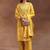 ethnic motifs printed mirror work straight kurta with trousers & dupatta