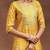 ethnic motifs printed mirror work straight kurta with trousers & dupatta