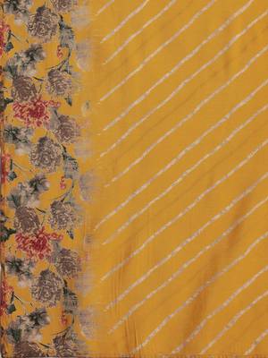 floral printed empire sequinned a-line kurta with trousers & dupatta 3