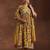 floral printed empire sequinned a-line kurta with trousers & dupatta