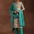 floral printed notched neck straight kurta with trousers & dupatta