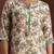 floral printed notched neck straight kurta with trousers & dupatta