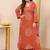 Women   s Pure Cotton Bandhani Printed Kurta Set with Palazzo Pants & Dupatta | Embroidered Work Ethnic Wear
