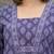 Purple  pure cotton printed tunic for women