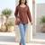 Maroon  pure cotton printed tunic for women
