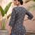 Black  pure cotton printed tunic for women