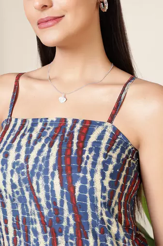 Multi  pure cotton printed tunic for women