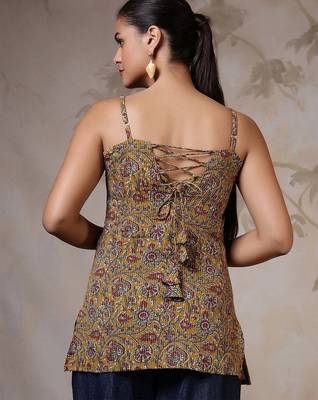 Multi  pure cotton printed tunic for women 2