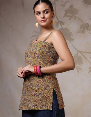 Multi  pure cotton printed tunic for women 4