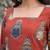 Maroon  pure cotton printed tunic for women