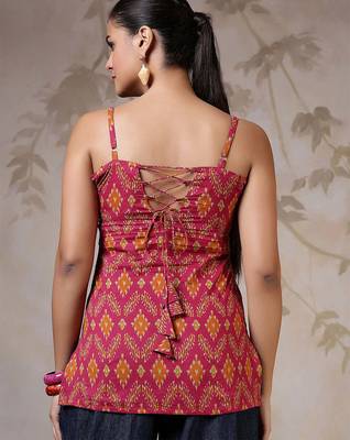 Multi  pure cotton printed tunic for women 2