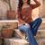 Maroon  pure cotton printed tunic for women