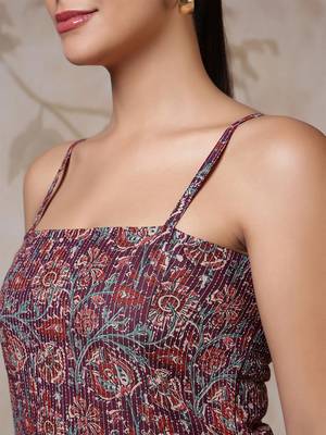 Multi  pure cotton printed tunic for women 4