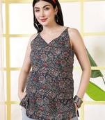 Multi  pure cotton printed tunic for women
